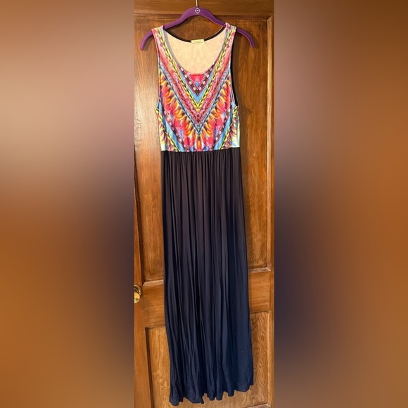 12 Pm By Mon Ami Dresses & Skirts - 12PM by Mon Ami Multi Colored Maxi Dress
